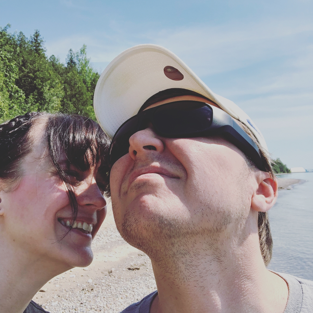 beach selfie